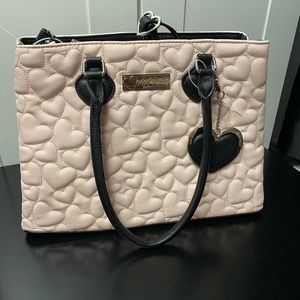 Betsey Johnson large purse with shoulder strap